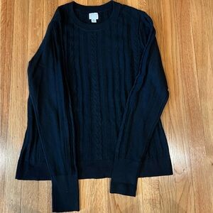 a new day Women's Black Crew Neck Sweater